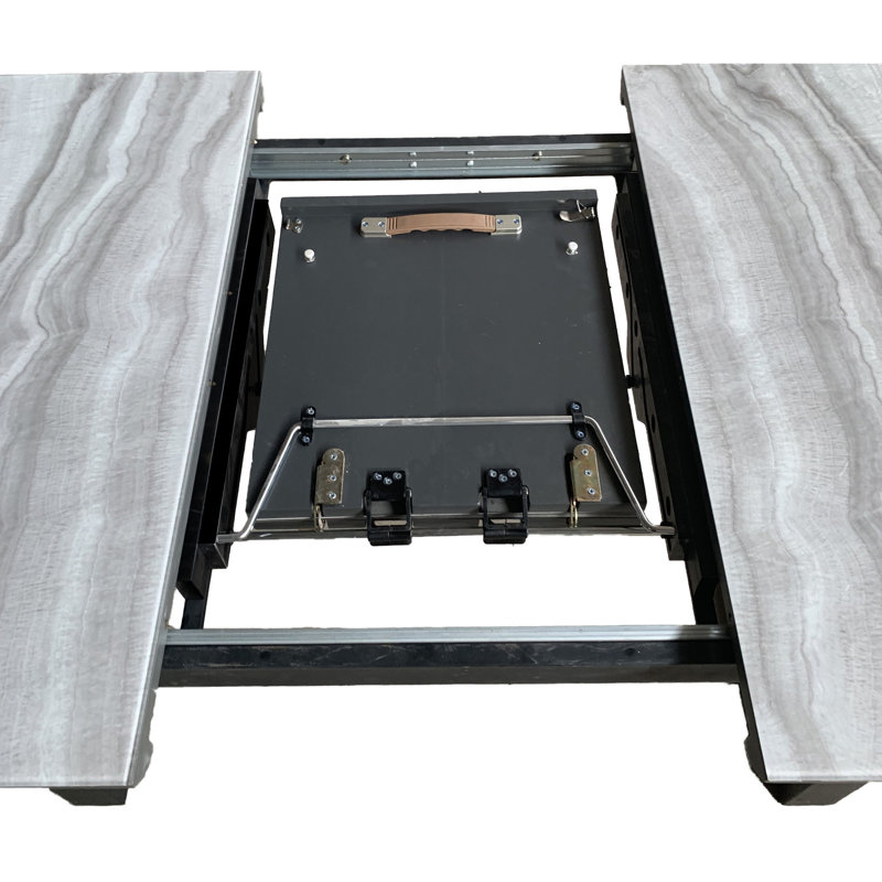 Ensemble de salle à manger 7 pièces - Table noire avec chaise noire