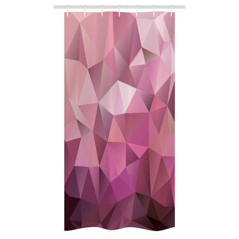 Abstract Shower Curtain with Hooks Included, 36" W x 72" L