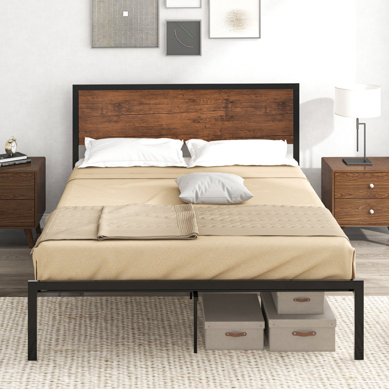 Kamila Metal Bed, Double (4'6)