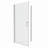 3/8"Adjustment,Universal Shower Door, Open Outside, With 1/4" Tempered Glass 32*72-123404387