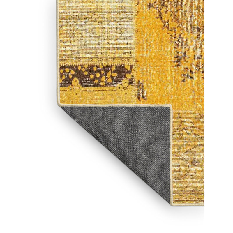 Tapis gris/brun/noir contemporain, Rectangle 5 pi x 7 pi