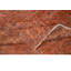 Tapis turc orange fait à la main 6,7 x 10 pi, tapis floral moderne, décoration bohémienne recyclée