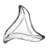 Mekayla Set/6 Glass Triangle Dish