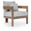 Chaise d'extérieur rembourrée en tissu avec housse de protection Newport Glenmore