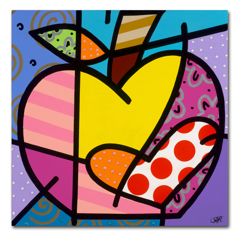 «Big Apple IV» par Divina, reproduction d'art sur toile tendue, H 18 po x l 18 po x P 2 po