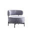 Chaise pivotante de conception moderne avec dossier incurvé et pieds en métal-1482364303
