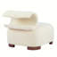 Chaise d'appoint moderne en polyester brun pour le salon - Animaux de compagnie-79574318