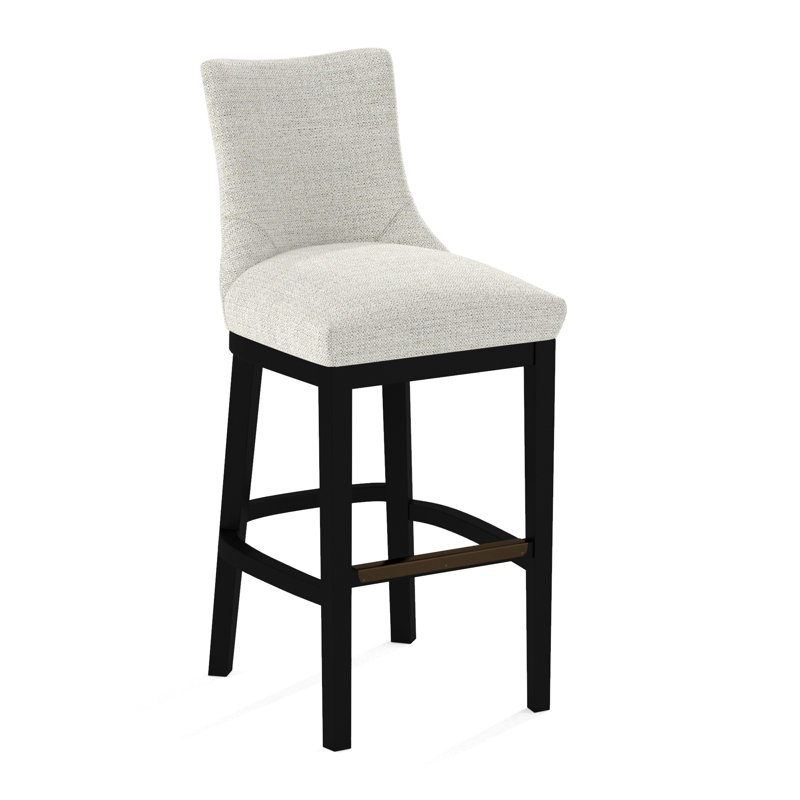 Upholstered Stool, 61703-88, Black