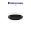Assiette plate en porcelaine de qualité supérieure | Assiette réactive Equinox, | Va au micro-ondes et au lave-vaisselle-1201073869