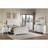 White Transitional 2-Drawer Nightstand - MDF Bedroom Bedside Table