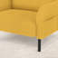 Fauteuil d'appoint en velours côtelé en velours côtelé avec pieds en métal-641405921