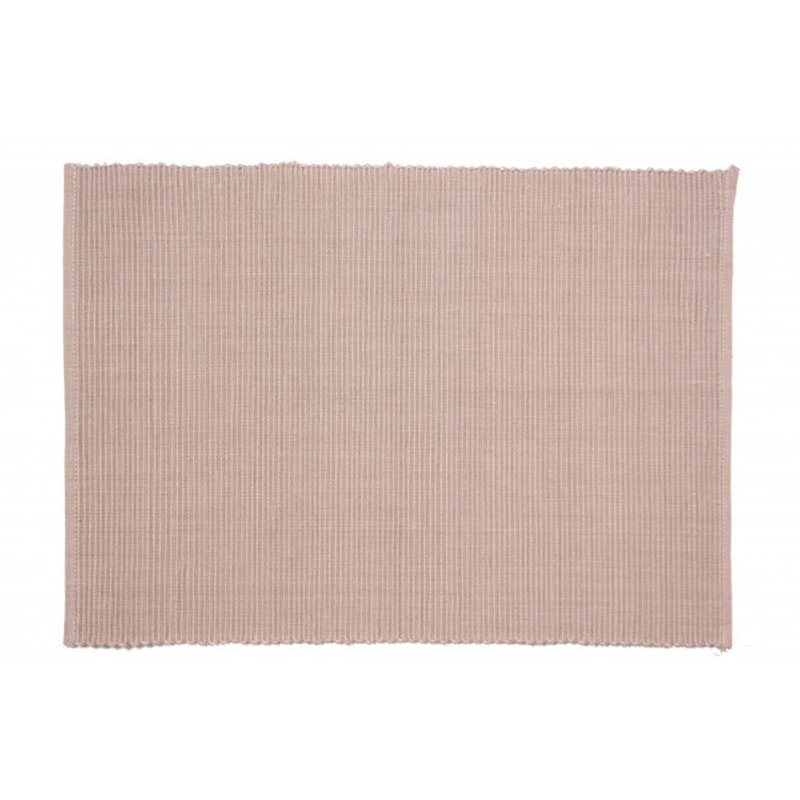 Ensemble de 4 napperons en coton Labrittany, Taupe