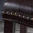 Contemporary Upholstered Saddle Counter Stool With Nailhead Trim And Elegant Design, Ideal For Kitchen And Bar Areas.