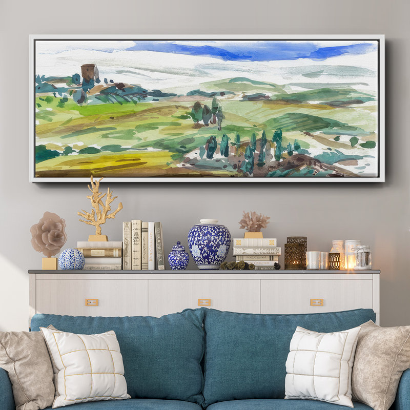 Pastel Hills I - toile encadrée