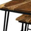 Ensemble de 3 tables gigognes avec pieds en épingle à cheveux