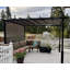 Pergola à plateau plat en métal 12 x 9 avec plateau réglable gris