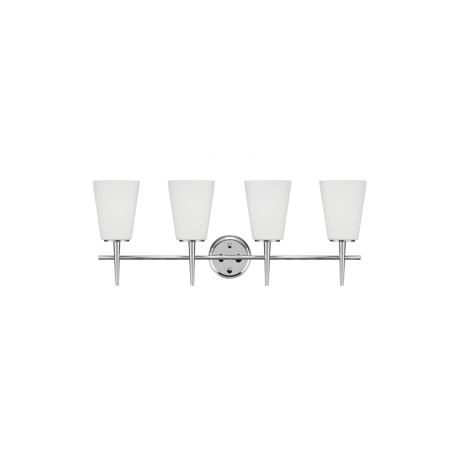 Erlandson 4 Light Dimmable Vanity Light, 100W A19 Medium, Chrome