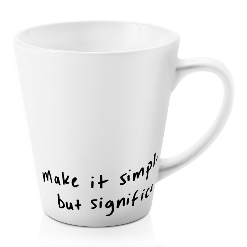 Grande tasse à café simple mais significative, Verre à vin
