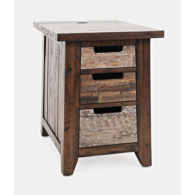 Cadwell 3 - Drawer End Table with Storage and Built-In Outlets