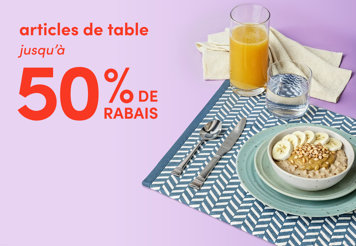 Tableware up to 50% off