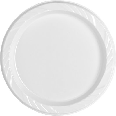 Plaques de plastique réutilisables/jetables, blanc