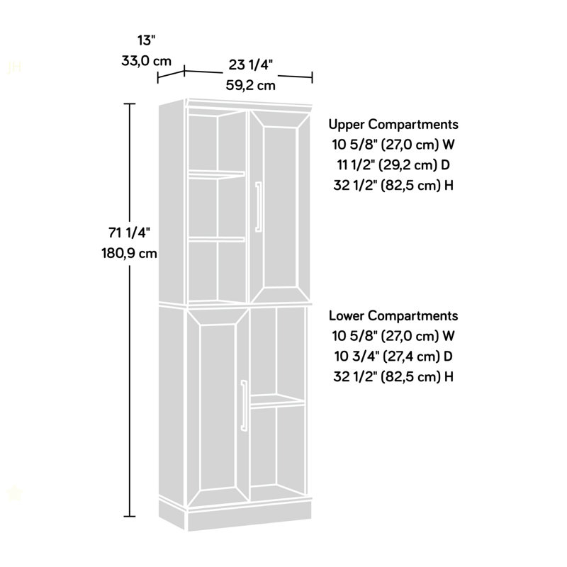 Armoire de rangement en bois avec rangement polyvalent, brun