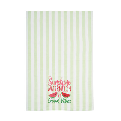 Watermelon & Good Vibes Cotton Kitchen Towel