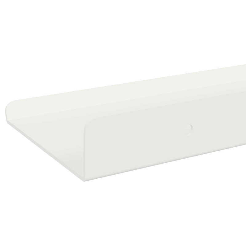 Steel Floating Shelf, White