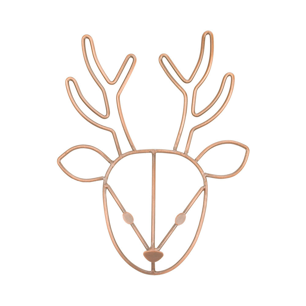 NoJo Deer Arroyo Shaped Wire Nursery Wall Decor, Copper Finish Isabelle & Max™