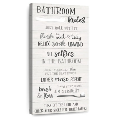 Bathroom Rules Just Roll With It