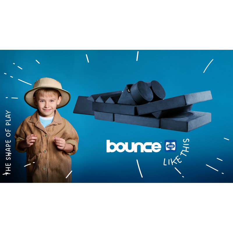 Ensemble de jeu pour enfants Sealy Bounce, Marine