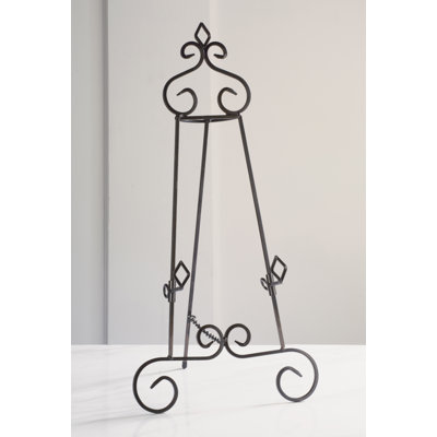 Hyeon Fleur De Lis Living Folding Metal Tripod Easel