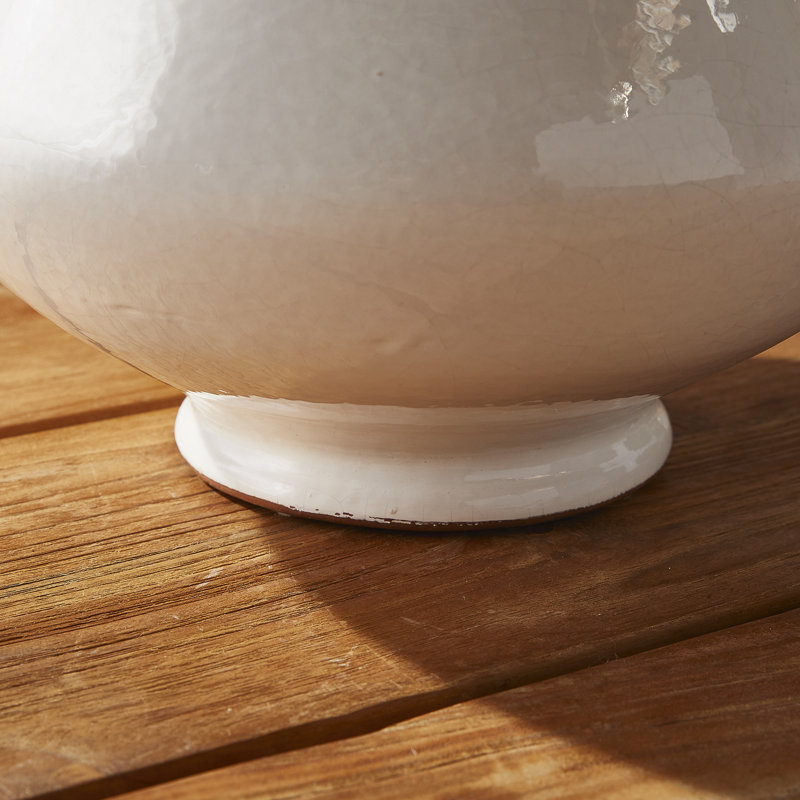 Wellon Handmade Ceramic Planter, 9" H x 13.25" W x 11.75" D