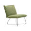 Upholstered Linen and Faux Sheepskin Armchair