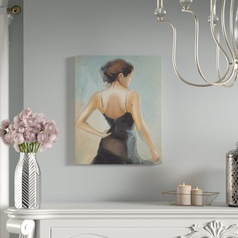 « the dancer portrait », reproduction de peinture à l’aquarelle, H 30 po x l 24 po, Toile tendue