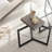 Modern Coffee Table Set (2 Pieces), Matte Black, 32.3 x 15.7 x 22.8 & 32.3 x 14.2 x 22.8 inches | 100% Tempered Glass Top (0.24 inches) & 100% Metal Frame | Industrial Style Perfect for Living Room Décor