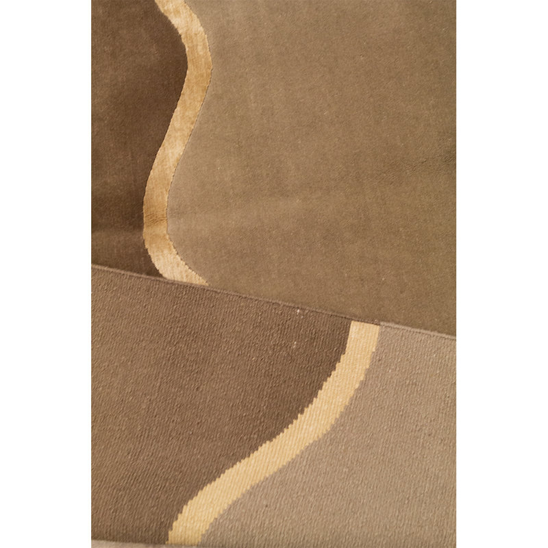 Hand-Knotted High-Quality Beige Area Rug