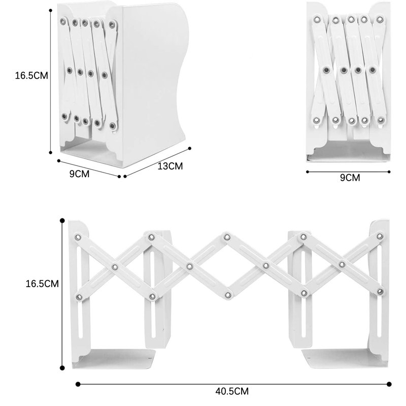 Minimalist Metal Non-Skid Bookend
