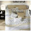 Ensemble de literie élégant en percale de coton 9 pièces, jaune avec style campagnard