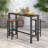 Berdena Rectangular 2 - Person 40cm L Outdoor Standing Height Table-290985681