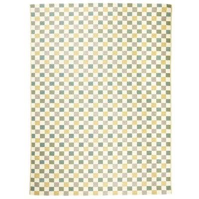 Woven Hour Fractals Power Loomed Polypropylene Plaid/Check Indoor/Outdoor Area Rug