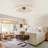 Indoor Flush Mount Ceiling Fan With LED Light And Remote Control-114247825