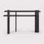 Console noire en bois massif