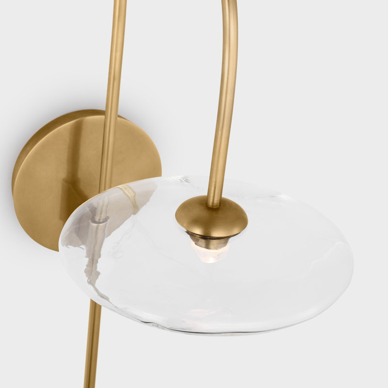 Calvino 1 - Light LED Wallchiere, Hand-Rubbed Antique Brass