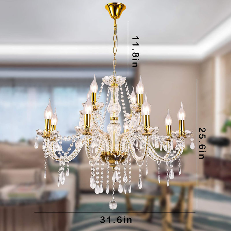 Crystal Candle Pendant Lighting