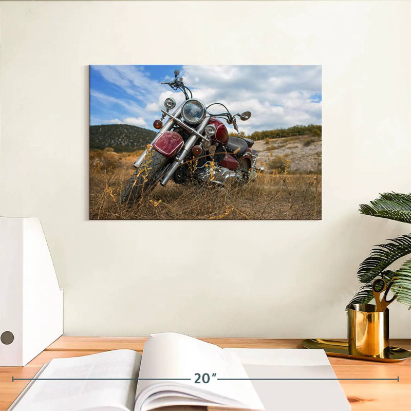 Moto classique Mehar, H 8 po x l 12 po
