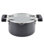 Farberware Cookstart DiamondMax Nonstick Straining Saucepot, 6-Quart, Black