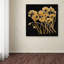 « gold black lines », reproduction d’art sur toile tendue-22563767