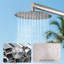 Douche d'extérieur autoportante en acier inoxydable avec pomme de douche amovible et douche à main H 87 po EdenFalls-112673278