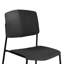 Pair of Aspen Academy Kitchen Chairs, Plastic Seat with Metal Legs-1255434734